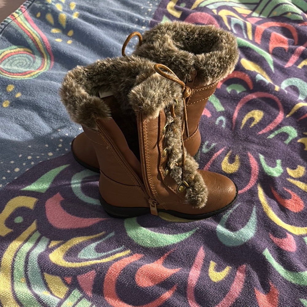 Brown Faux Fur Lined Women's Boots